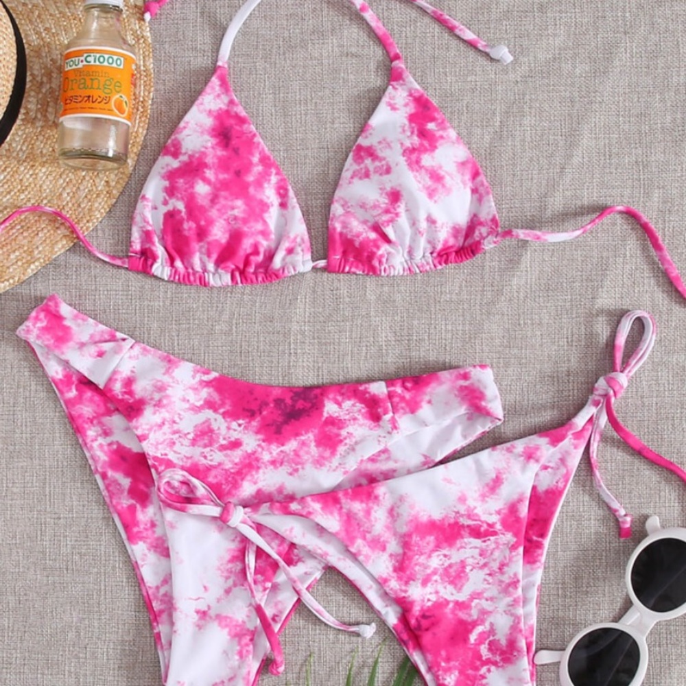 3- Pack Tie Dye Shein Bikini